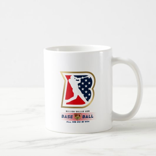 Mug Héros de baseball avec bras de millions de dollars (Droite)