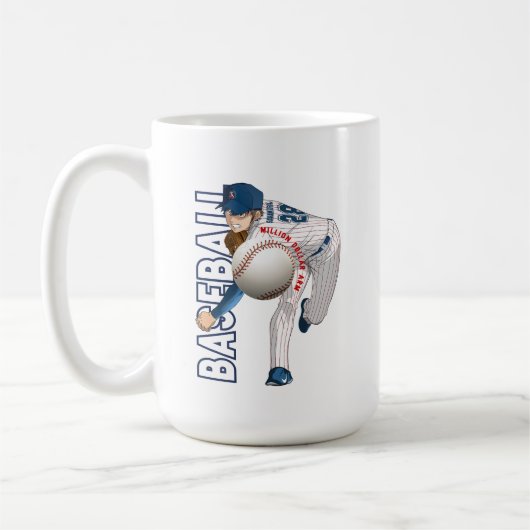 Mug Héros de baseball avec bras de millions de dollars (Gauche)