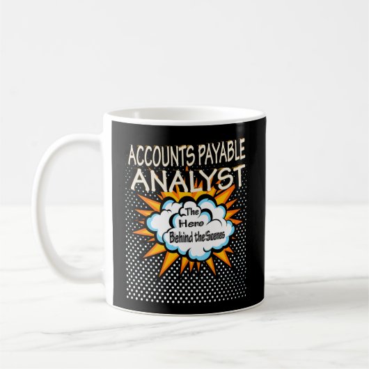 Mug Héros de poste de l'analyste comptable (Gauche)