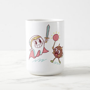 Mug Héros des dents vs Bacteria Monster Dental Cartogr