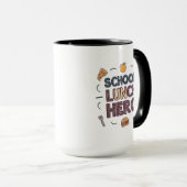 Mug Héros du déjeuner scolaire (Devant droit)