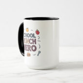 Mug Héros du déjeuner scolaire (Devant gauche)