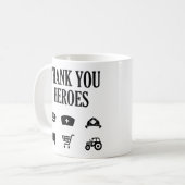 Mug Héros Merci | Premiers répondeurs (Devant gauche)