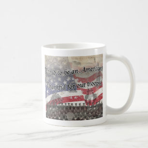 Mug Héros USA Merci pour nos troupes ! - apparence vin