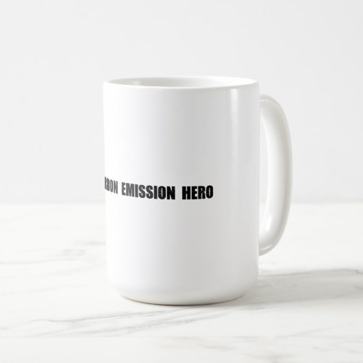 Mug Héros zéro émission de carbone (Devant droit)