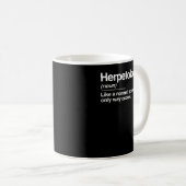Mug Herpétologiste Définition Sciences Glacières norma (Devant droit)