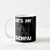 Mug He's My Senpai Funny Anime Matching Couple Girlfri (Gauche)