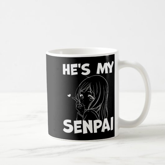 Mug He's My Senpai Funny Anime Matching Couple Girlfri (Droite)