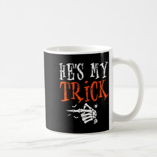 Mug He's My Trick Halloween Matching Couple Funny Girl (Droite)