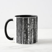 Mug Hêtres, blanc et gris charbon (Gauche)