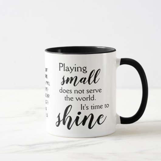 Mug HEURE chrétienne DE MONTRER Matthieu 5:16 (Droite)