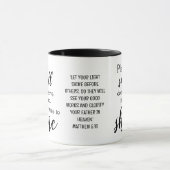 Mug HEURE chrétienne DE MONTRER Matthieu 5:16 (Centre)