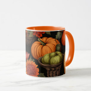 Mug Heure citrouille, couleurs de l'automne,