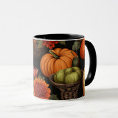 Mug Heure citrouille, couleurs de l'automne, (Devant droit)