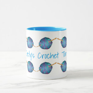 Mug Heure Crochet, personnalisée avec votre nom