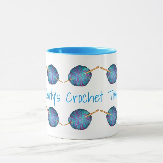 Mug Heure Crochet, personnalisée avec votre nom (Centre)