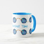 Mug Heure Crochet, personnalisée avec votre nom (Devant droit)