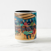Mug Heure de cocktail moderne du milieu du siècle (Centre)
