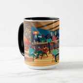 Mug Heure de cocktail moderne du milieu du siècle (Devant gauche)