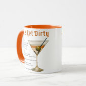 Mug Heure de cocktail Obtenons une recette de martini (Devant gauche)