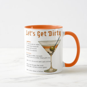Mug Heure de cocktail Obtenons une recette de martini
