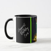 Mug Heure de la fête de Neon tendance personnalisée (Gauche)