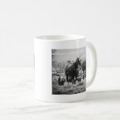 Mug Heure de péage en noir et blanc (Devant droit)