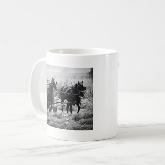 Mug Heure de péage en noir et blanc (Devant gauche)