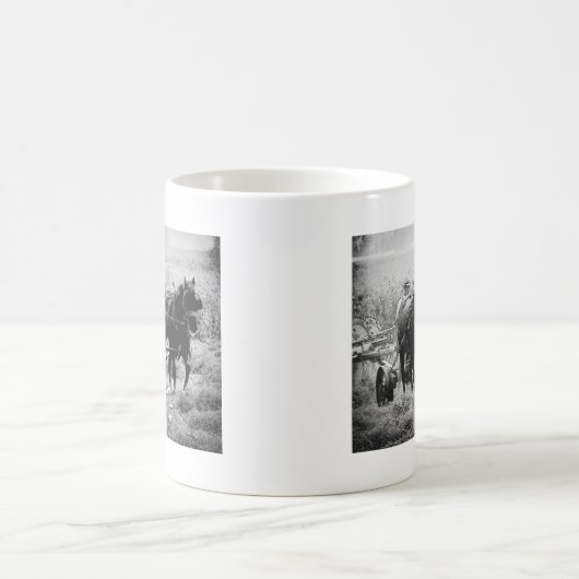 Mug Heure de péage en noir et blanc (Centre)