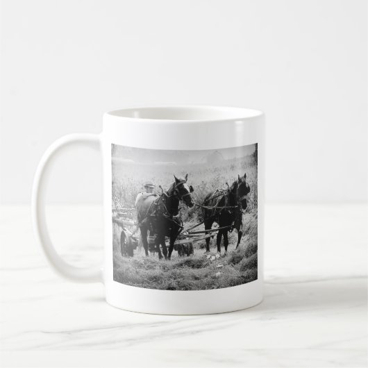 Mug Heure de péage en noir et blanc (Gauche)