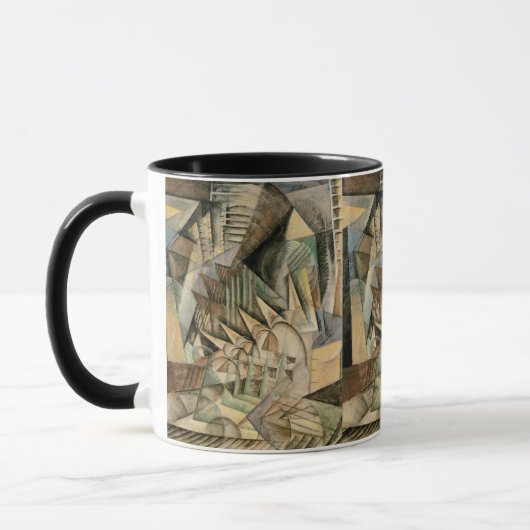 Mug Heure de pointe, New York par Max Weber, Cubisme V (Gauche)