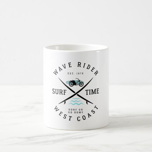 Mug Heure de Surf du cavalier de vague (Centre)