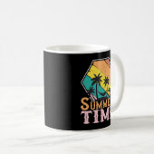 Mug Heure d'été, plage, hamac & palmiers (Devant droit)