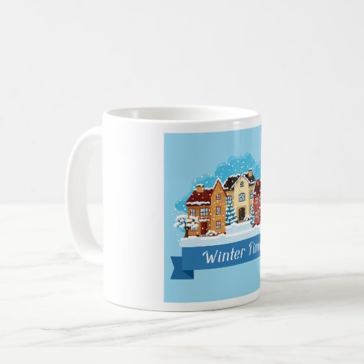 Mug Heure d'hiver neige (Devant gauche)
