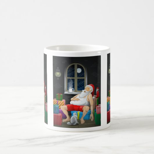 Mug Heure du café du Père Noël (Centre)