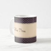 Mug Heure du café en dentelle vintage (Devant gauche)