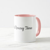Mug Heure du café et du Rosaire (Devant droit)