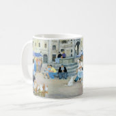 Mug Heure du déjeuner dans un carré Toscane du marché (Devant gauche)