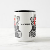 Mug Heure du film de nom personnalisé (Centre)
