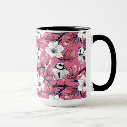 Mug Heure du printemps en rose (Droite)