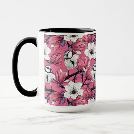 Mug Heure du printemps en rose (Gauche)