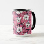 Mug Heure du printemps en rose (Devant droit)