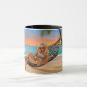 Mug Heure heureuse sur la plage (Centre)