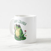 Mug Heure Hoppy - Drôle Frog Boire (Devant gauche)