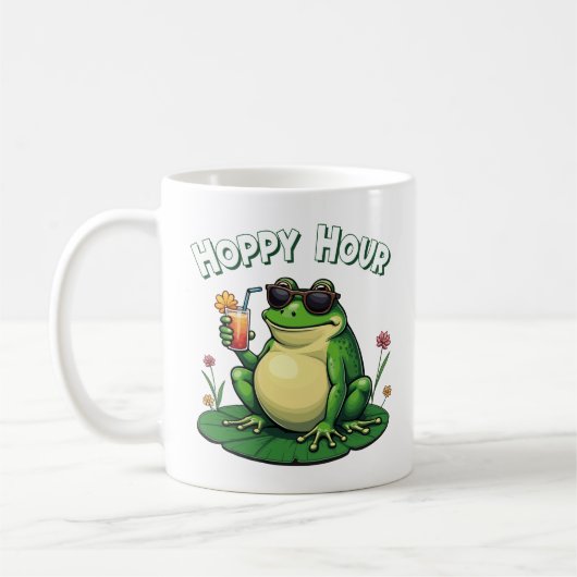 Mug Heure Hoppy - Drôle Frog Boire (Gauche)