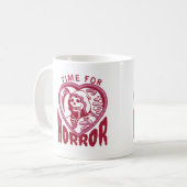 Mug Heure pour les fans de cinéma d'horreur ou de livr (Devant gauche)