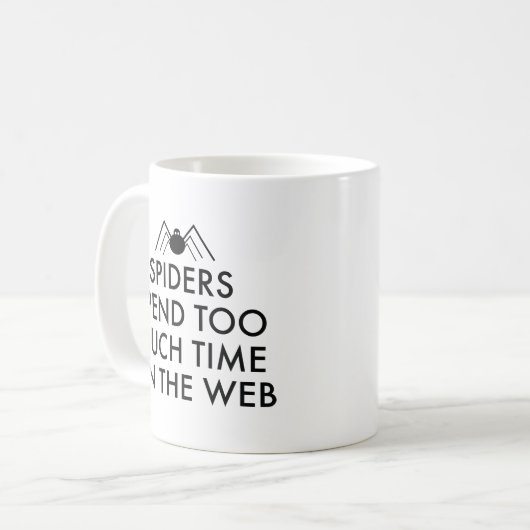 Mug Heure Sur Le Web (Devant gauche)