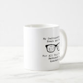 Mug Heures de bureau ouvertes : Problèmes de maths com (Devant droit)