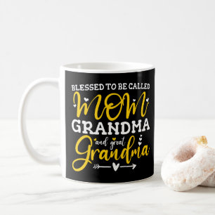Mug Heureuse d'être appelée maman grand-mère et arrièr