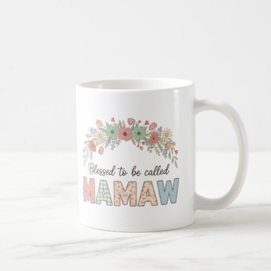 Mug Heureuse d'être appelée Mamaw (Droite)